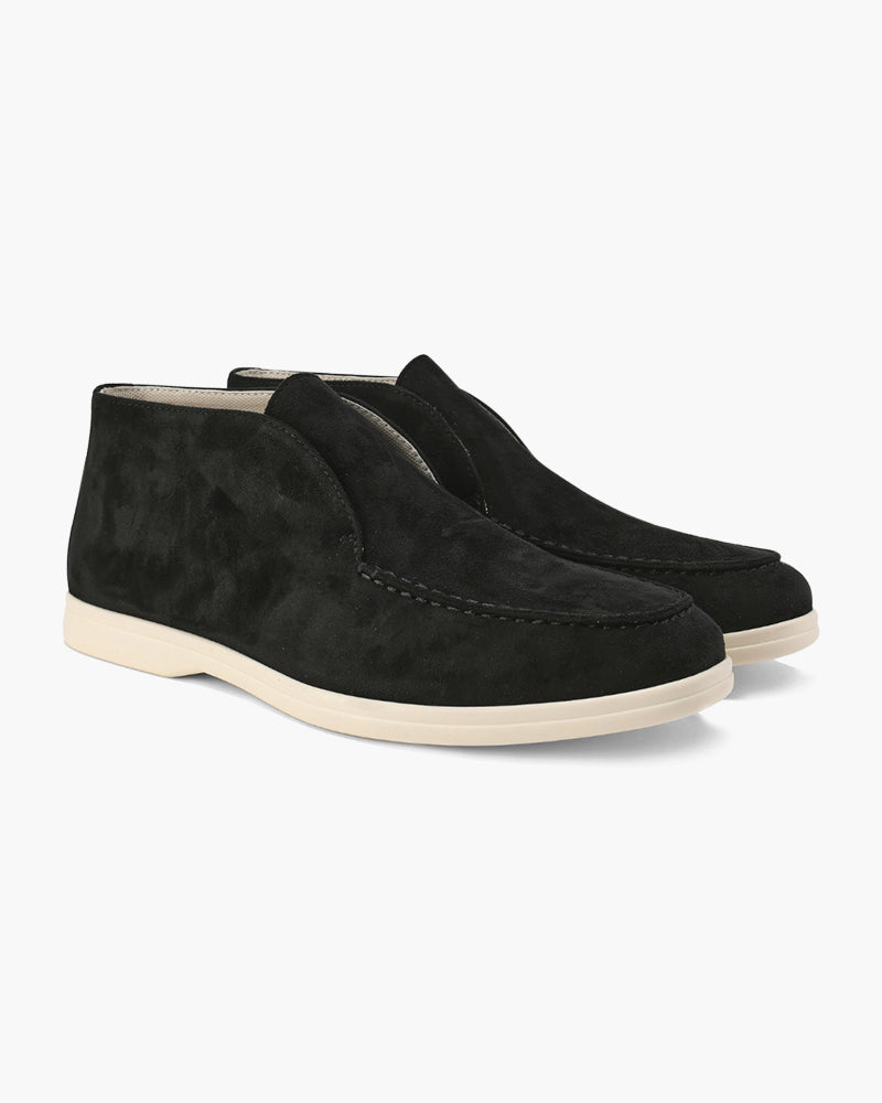 Old Money High Suede Loafers Frivor
