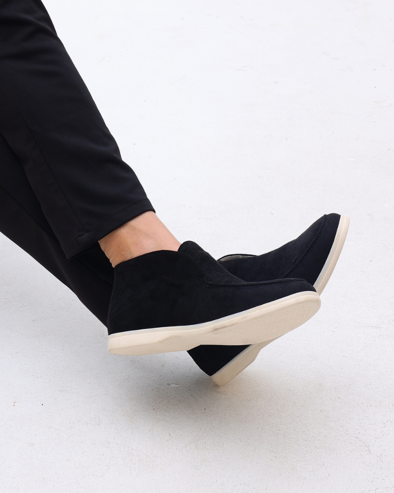 Old Money High Suede Loafers Frivor