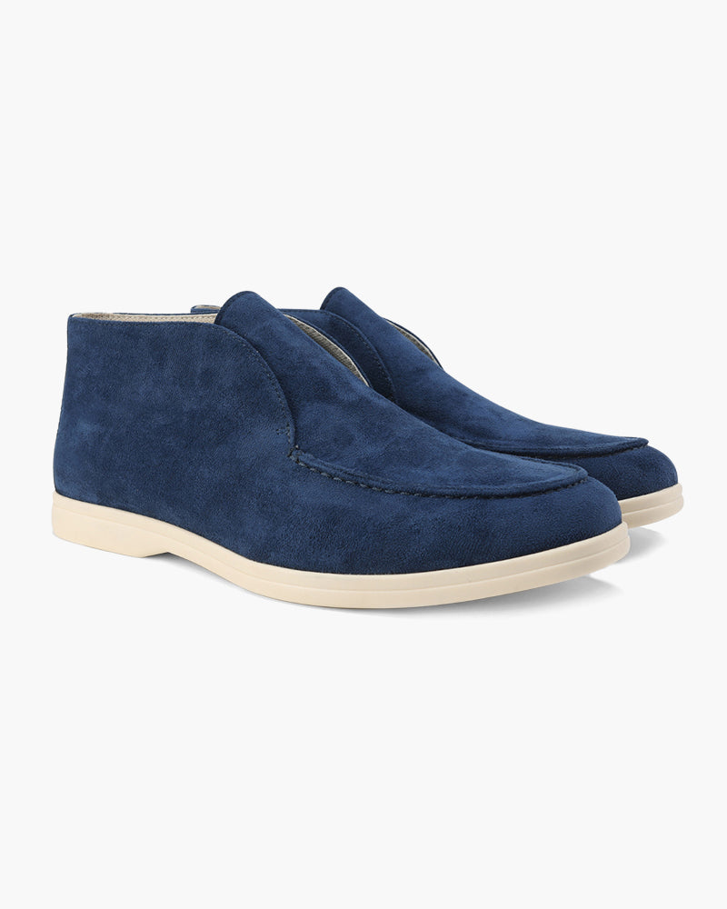 Old Money High Suede Loafers Frivor