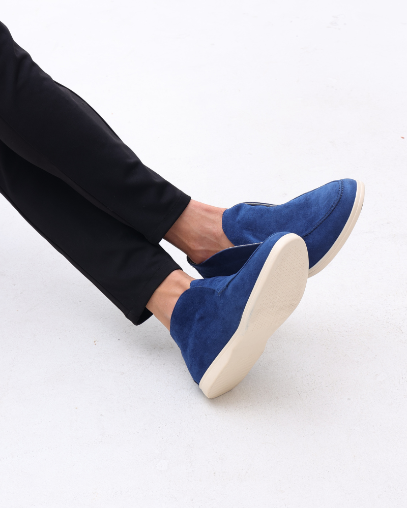 Old Money High Suede Loafers Frivor