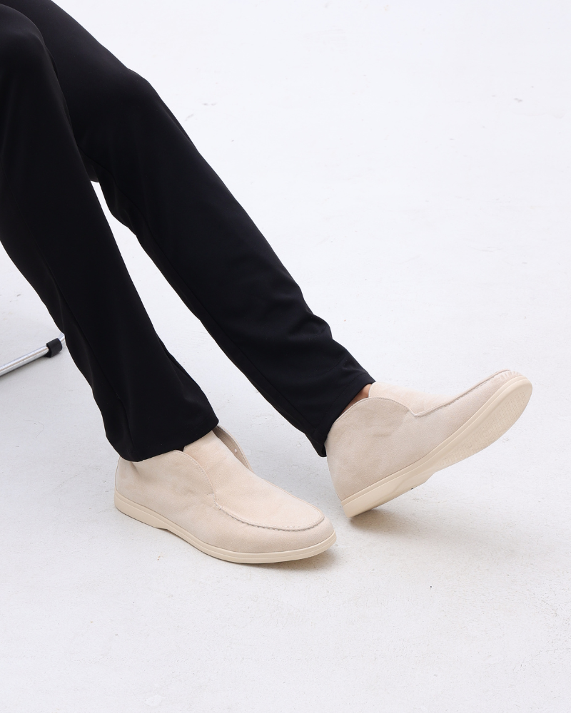 Old Money High Suede Loafers Frivor