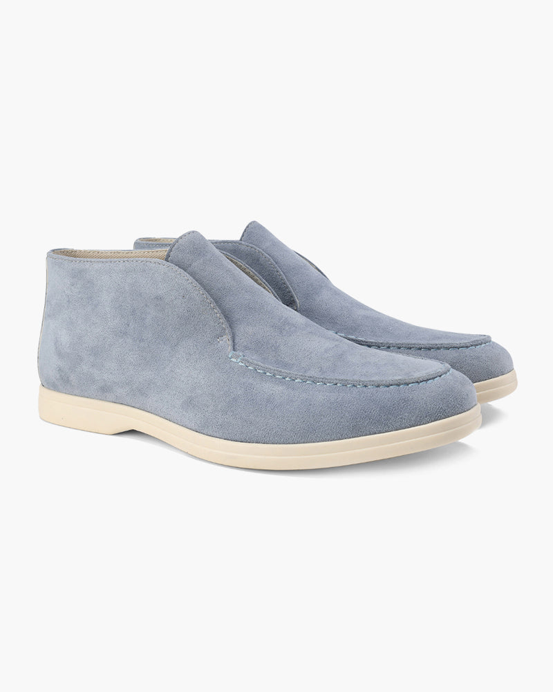 Old Money High Suede Loafers Frivor