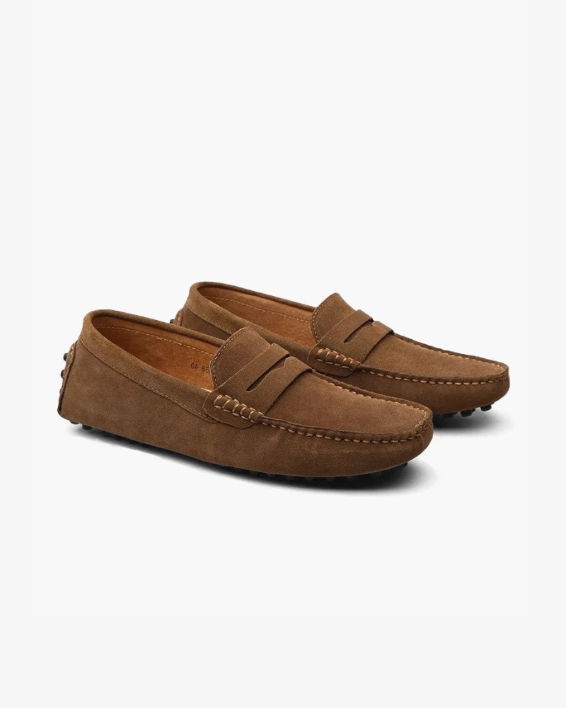 Suede Driver Loafers Frivor