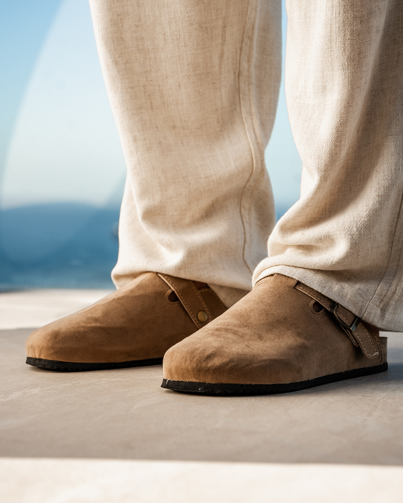 Old Money Suede Clogs Frivor