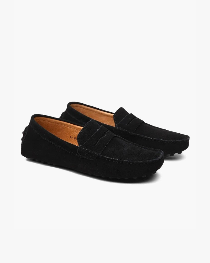 Suede Driver Loafers Frivor