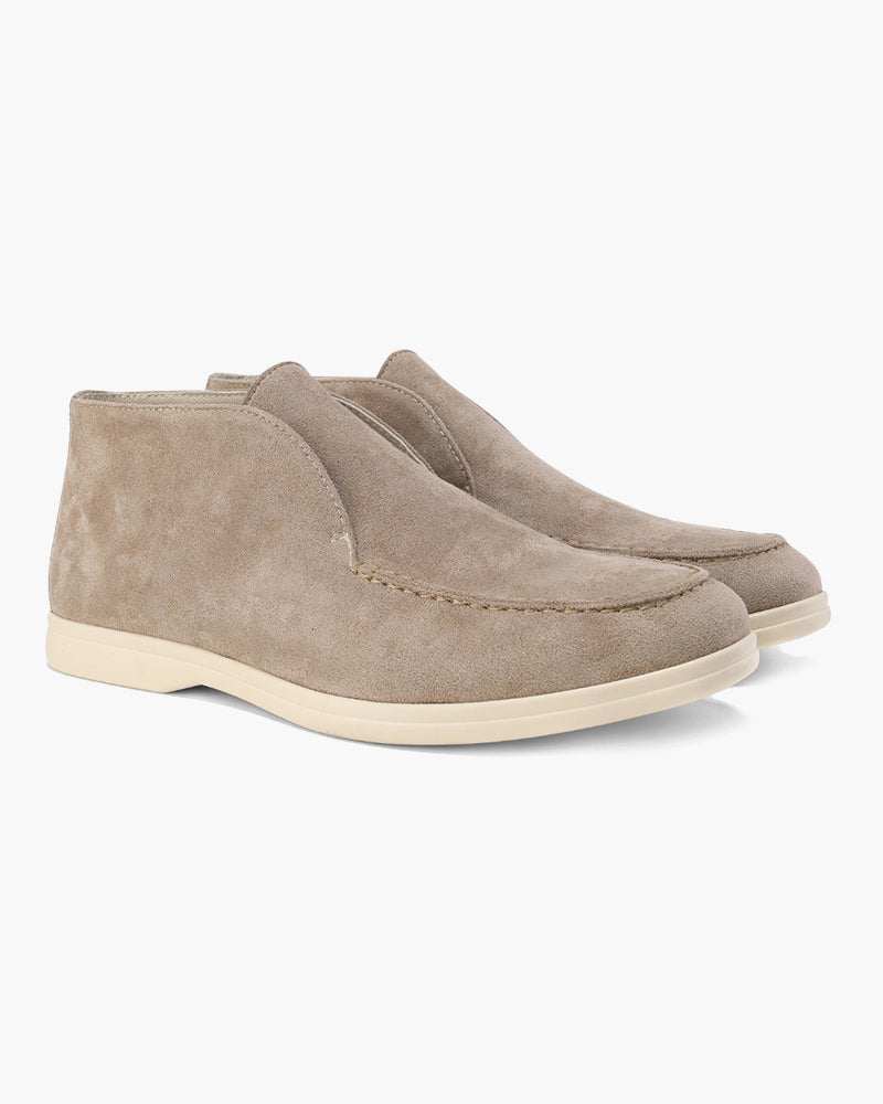 Old Money High Suede Loafers Frivor