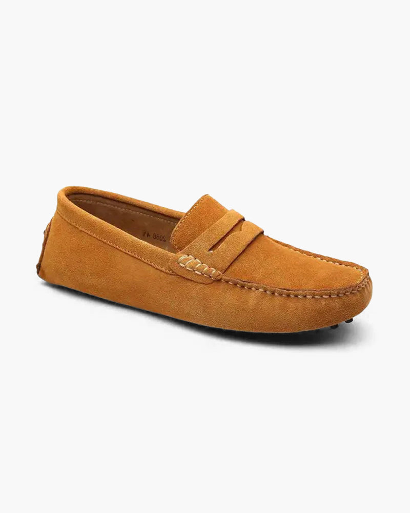Suede Driver Loafers Frivor