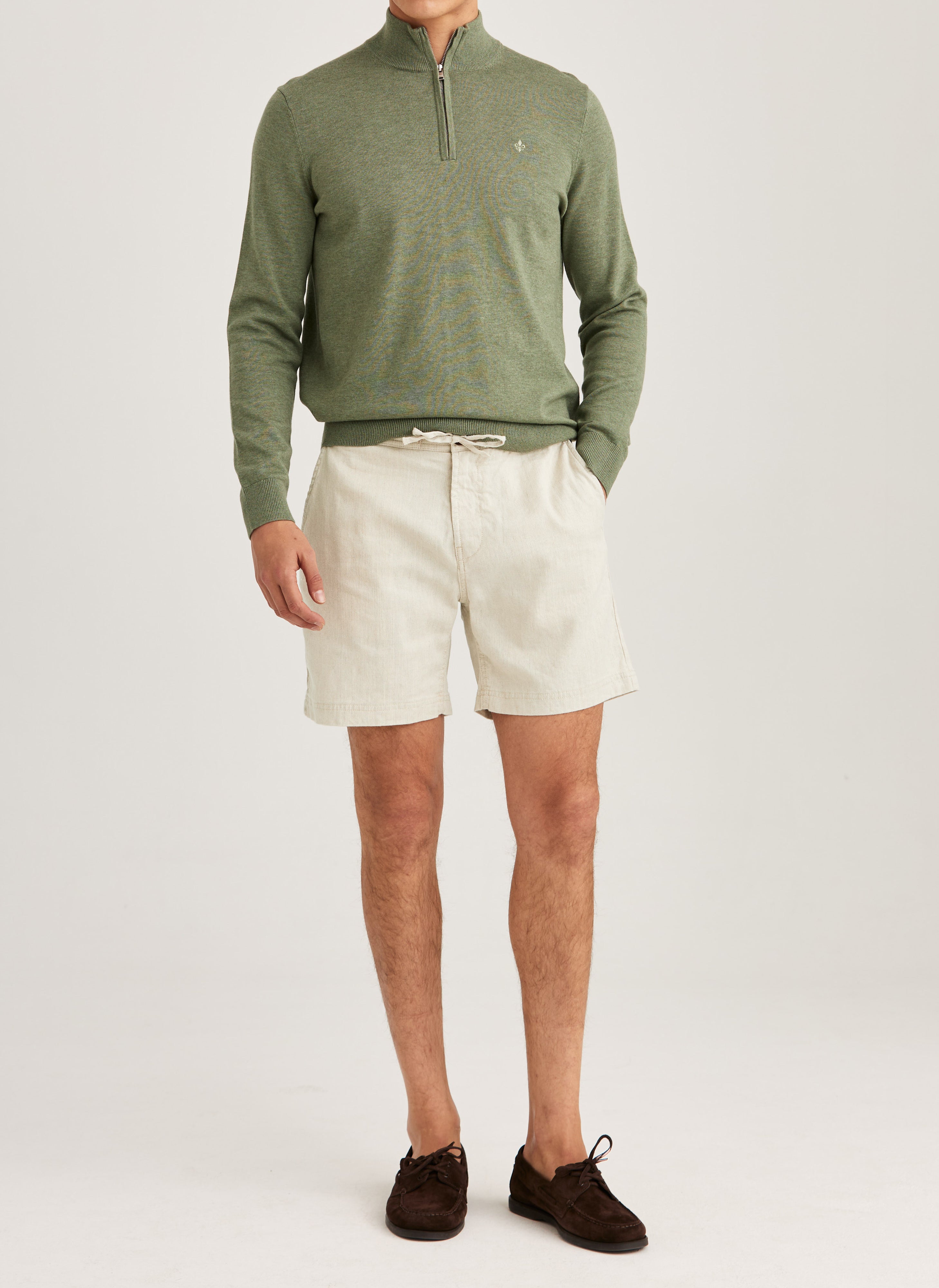 Fenix Leinen Bermudas Morris Stockholm Off White Frivor