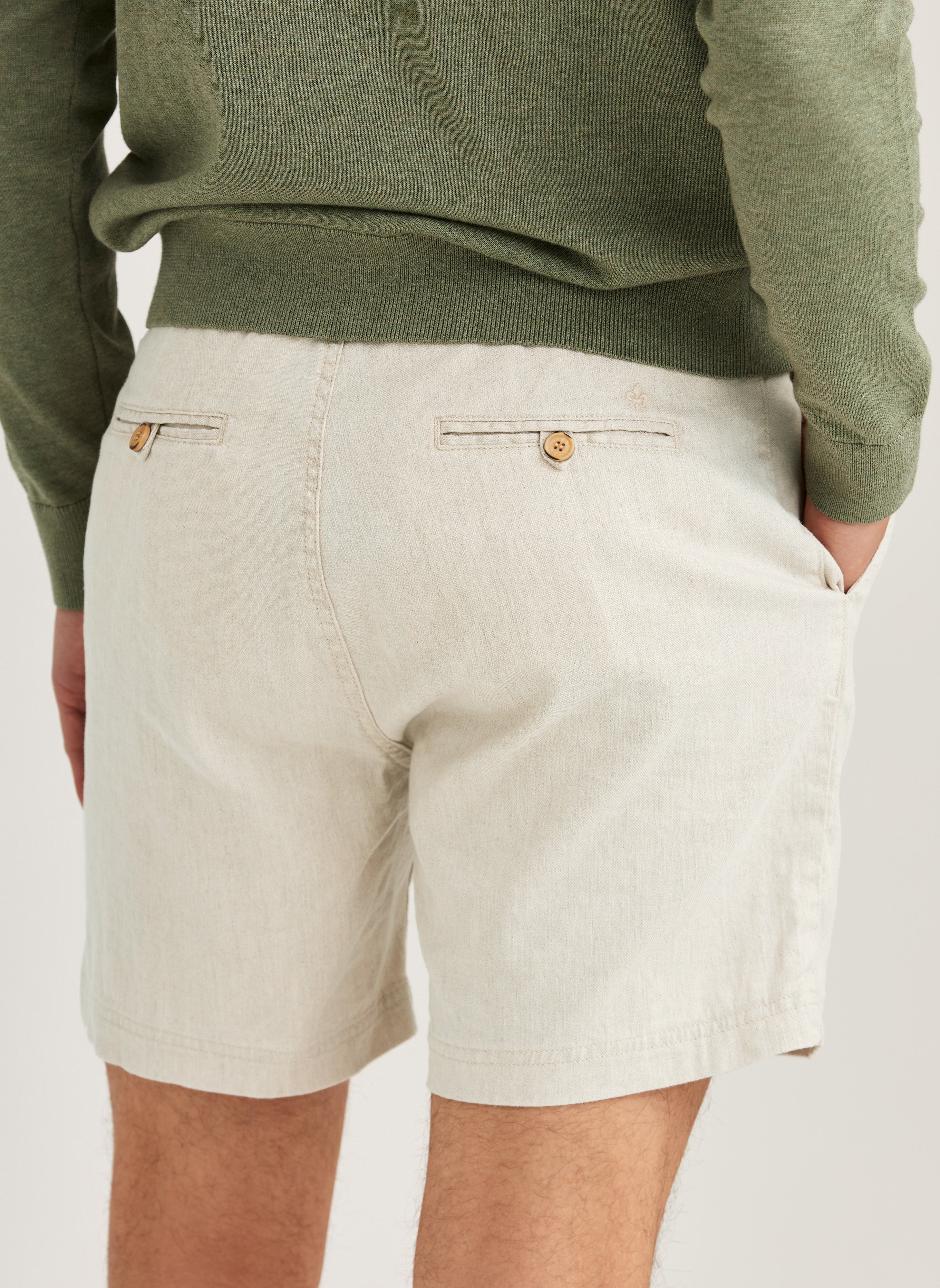 Fenix Leinen Bermudas Morris Stockholm Off White Frivor
