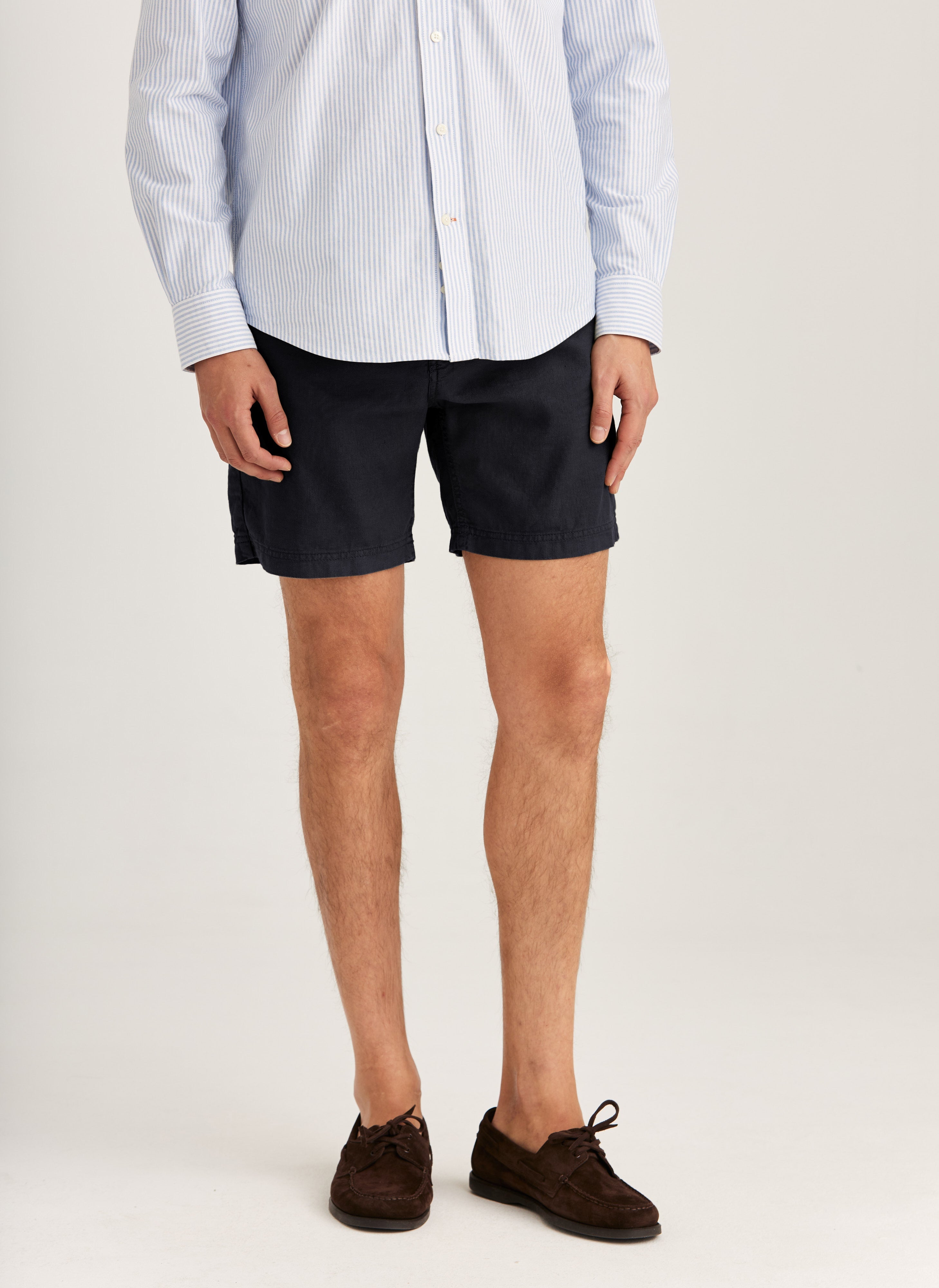 Fenix Leinen Bermudas Morris Stockholm Navy Frivor