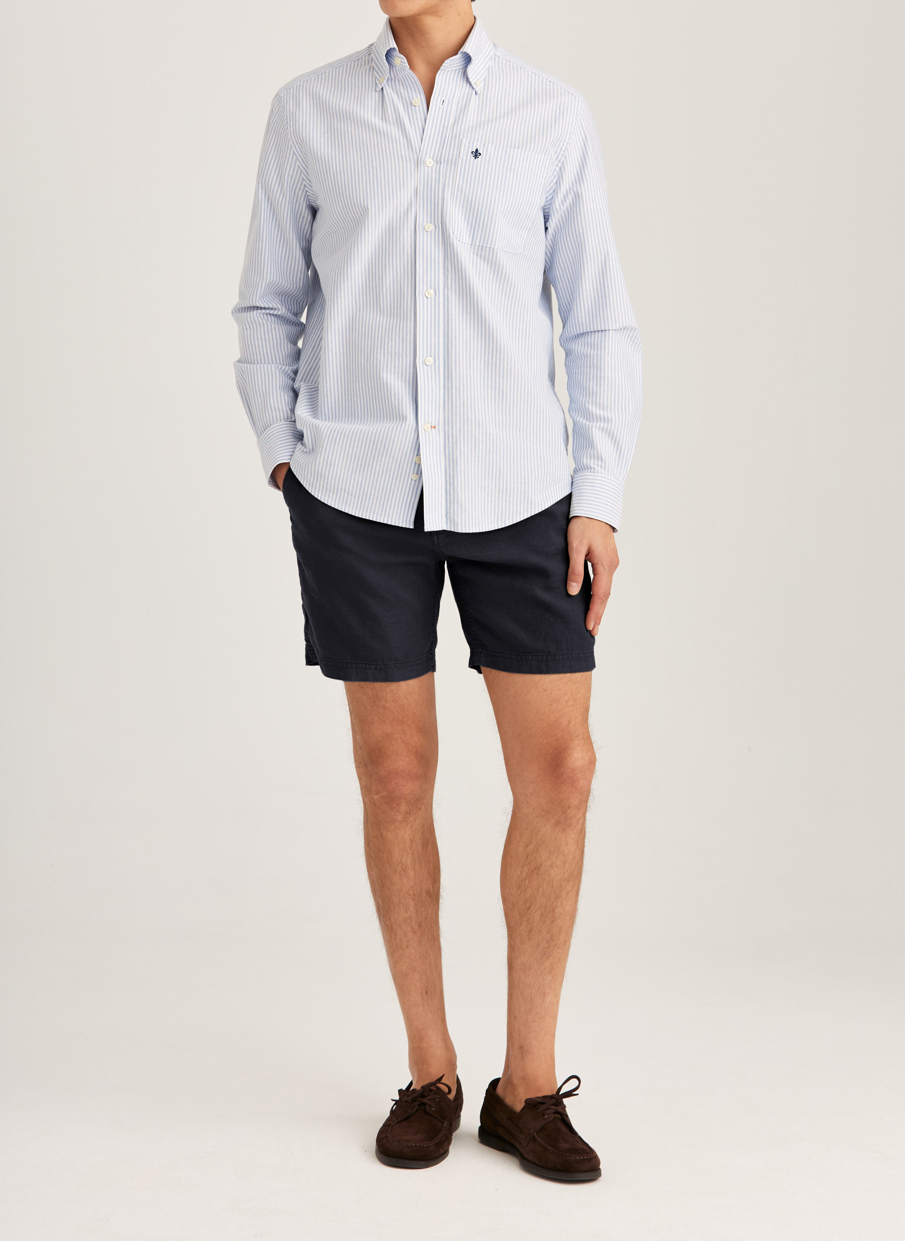 Fenix Leinen Bermudas Morris Stockholm Navy Frivor