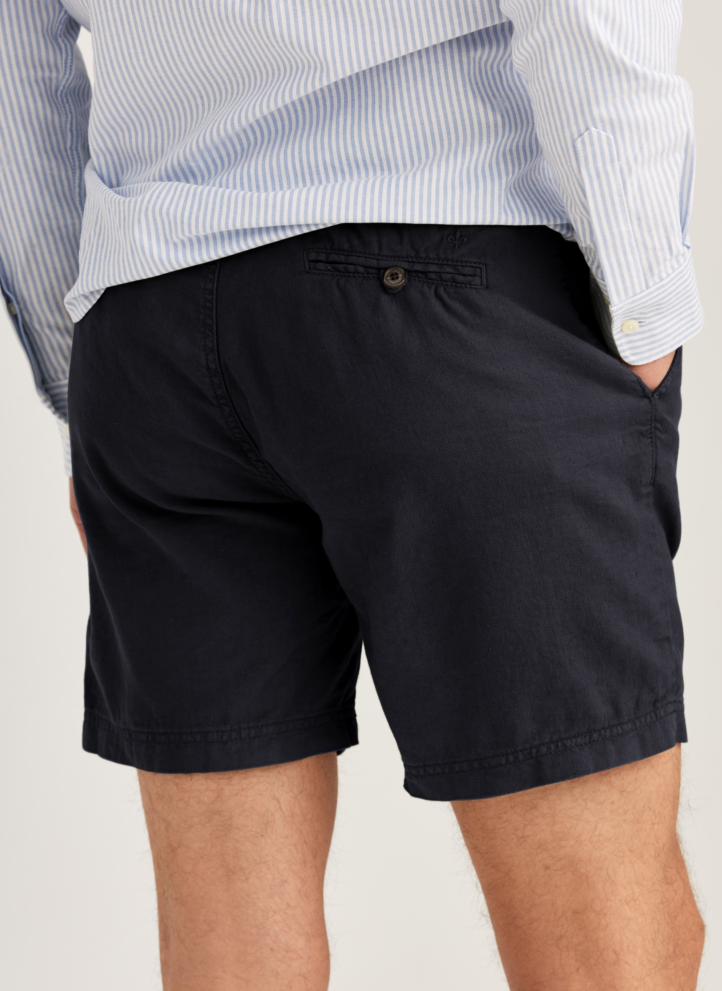 Fenix Leinen Bermudas Morris Stockholm Navy Frivor