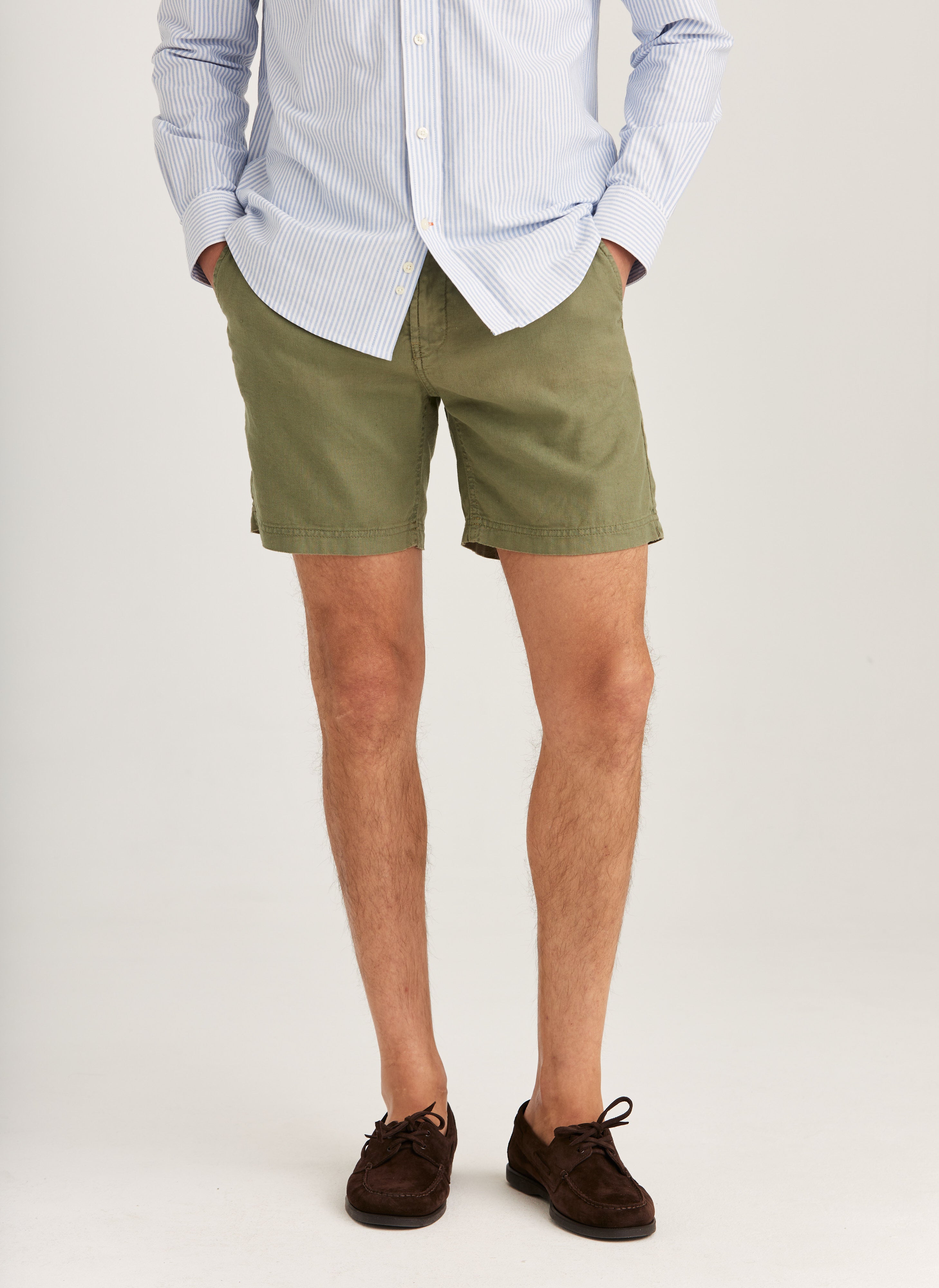 Fenix Leinen Bermudas Morris Stockholm Olive Frivor