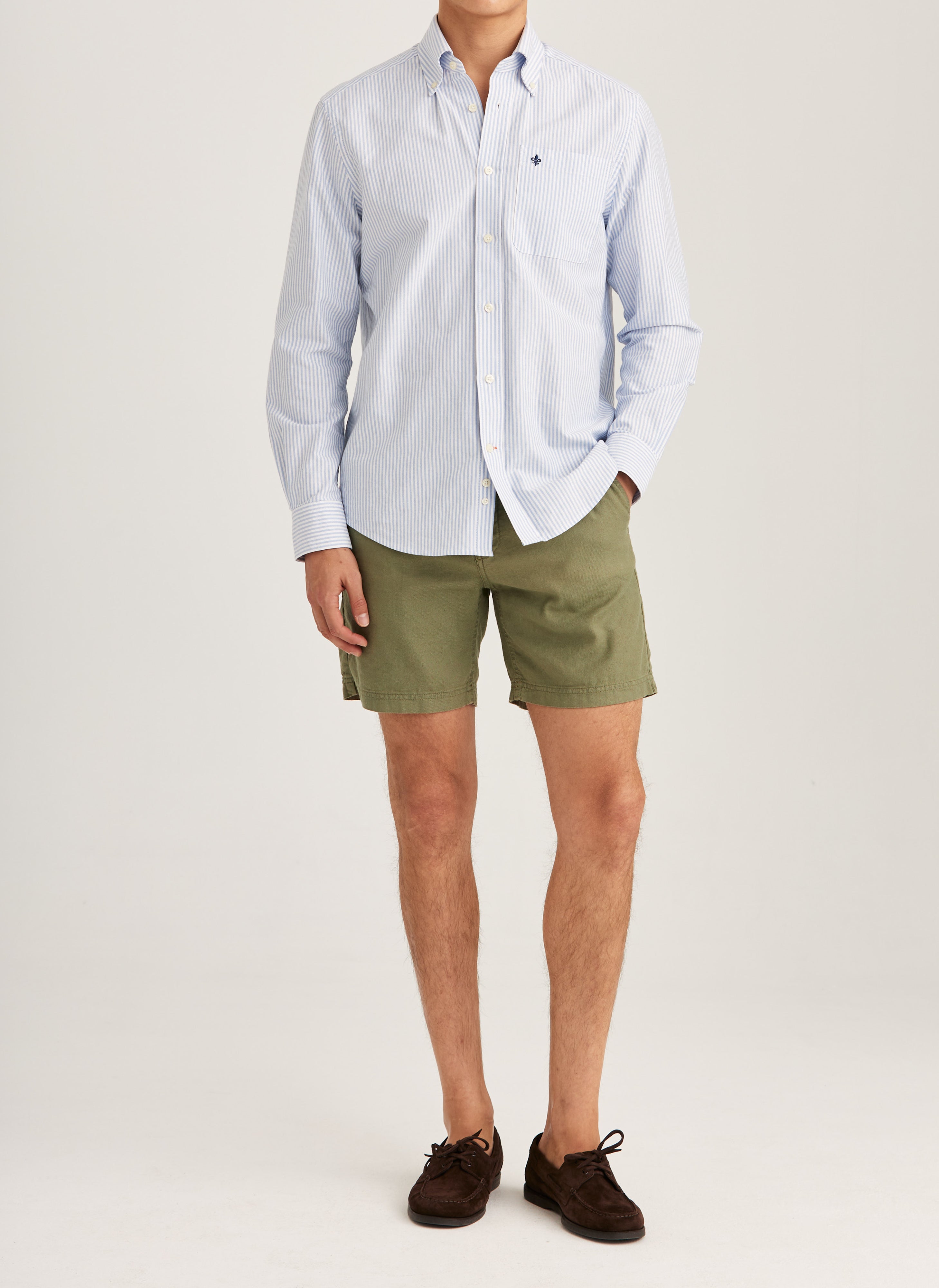 Fenix Leinen Bermudas Morris Stockholm Olive Frivor
