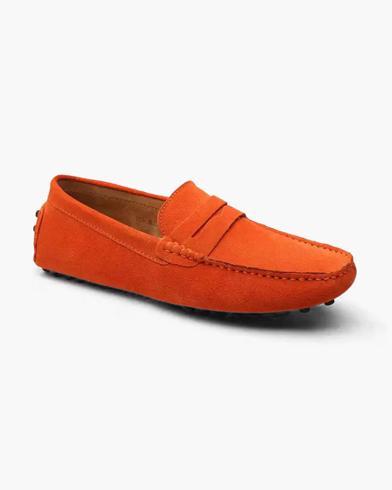 Suede Driver Loafers Frivor