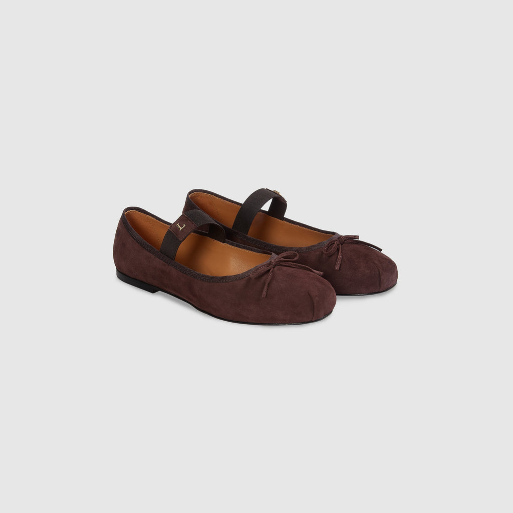 Juna Ballet Flats - Chocolate
