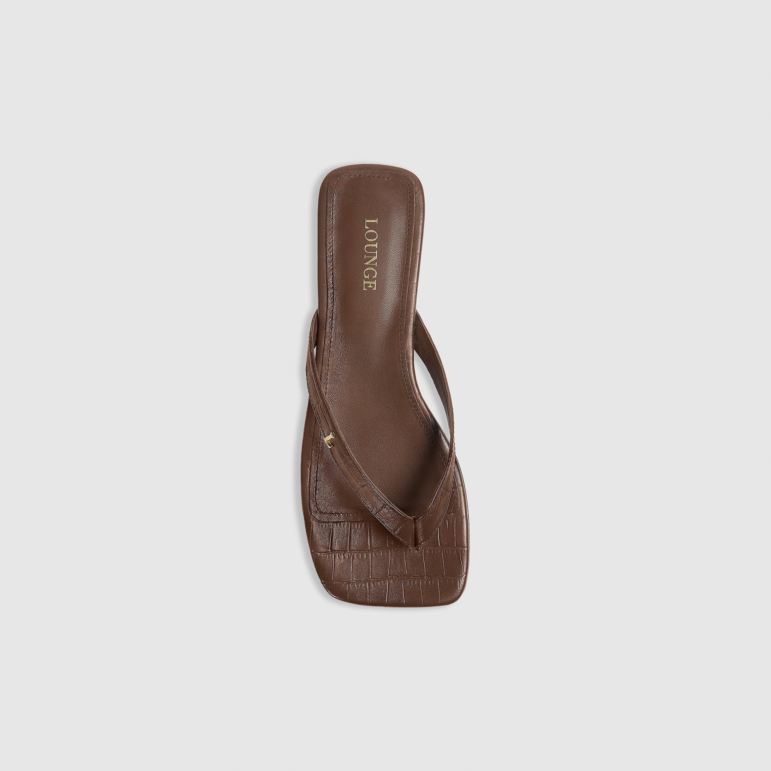Brielle Flip Flops - Chocolate