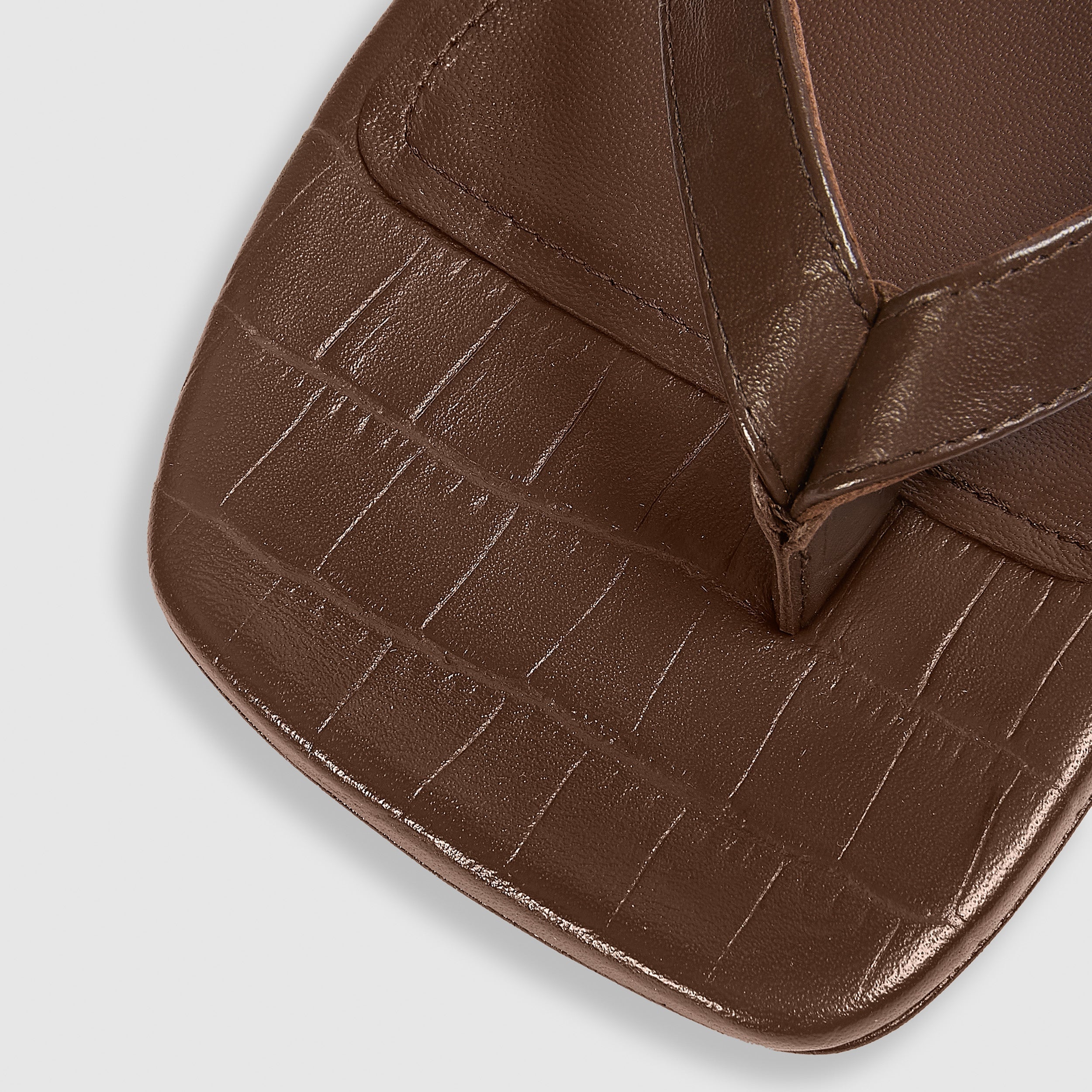 Brielle Flip Flops - Chocolate