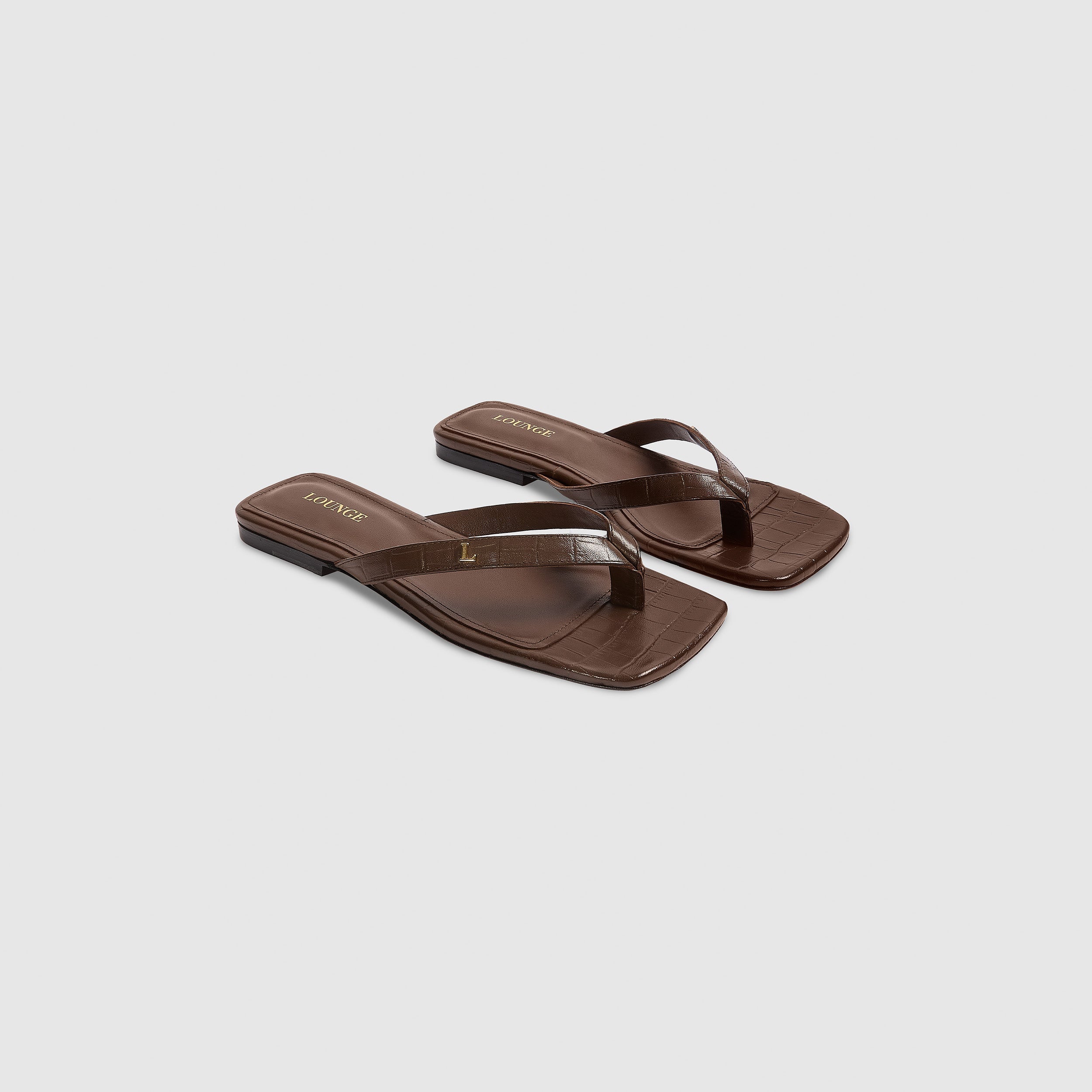 Brielle Flip Flops - Chocolate