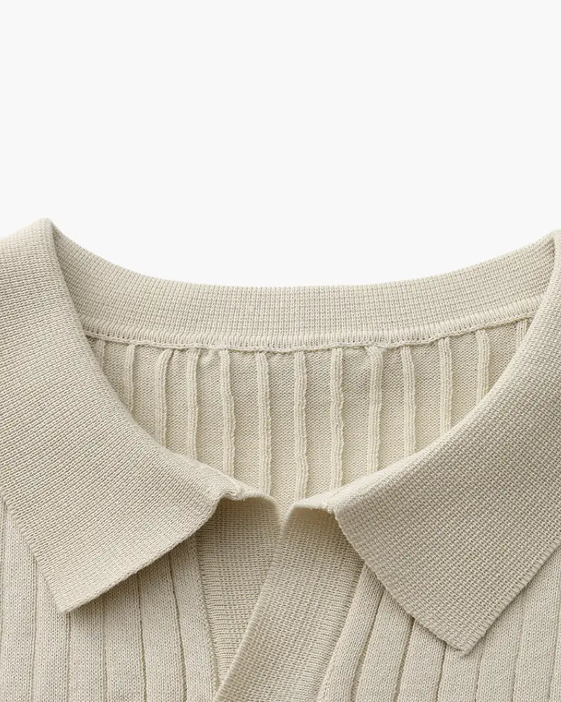 Premium Ribbed Polo Frivor