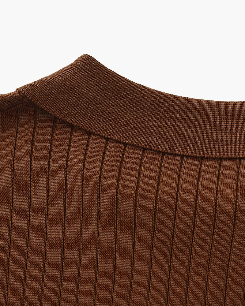 Premium Ribbed Polo Frivor
