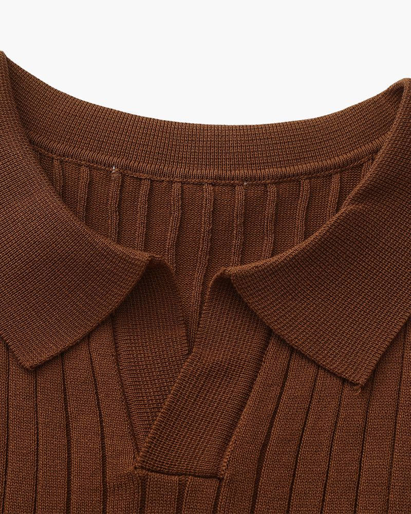 Premium Ribbed Polo Frivor