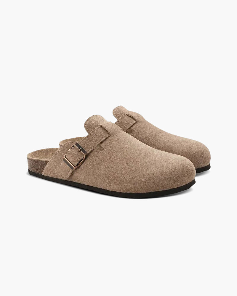 Old Money Suede Clogs Frivor