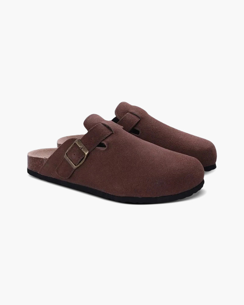 Old Money Suede Clogs Frivor