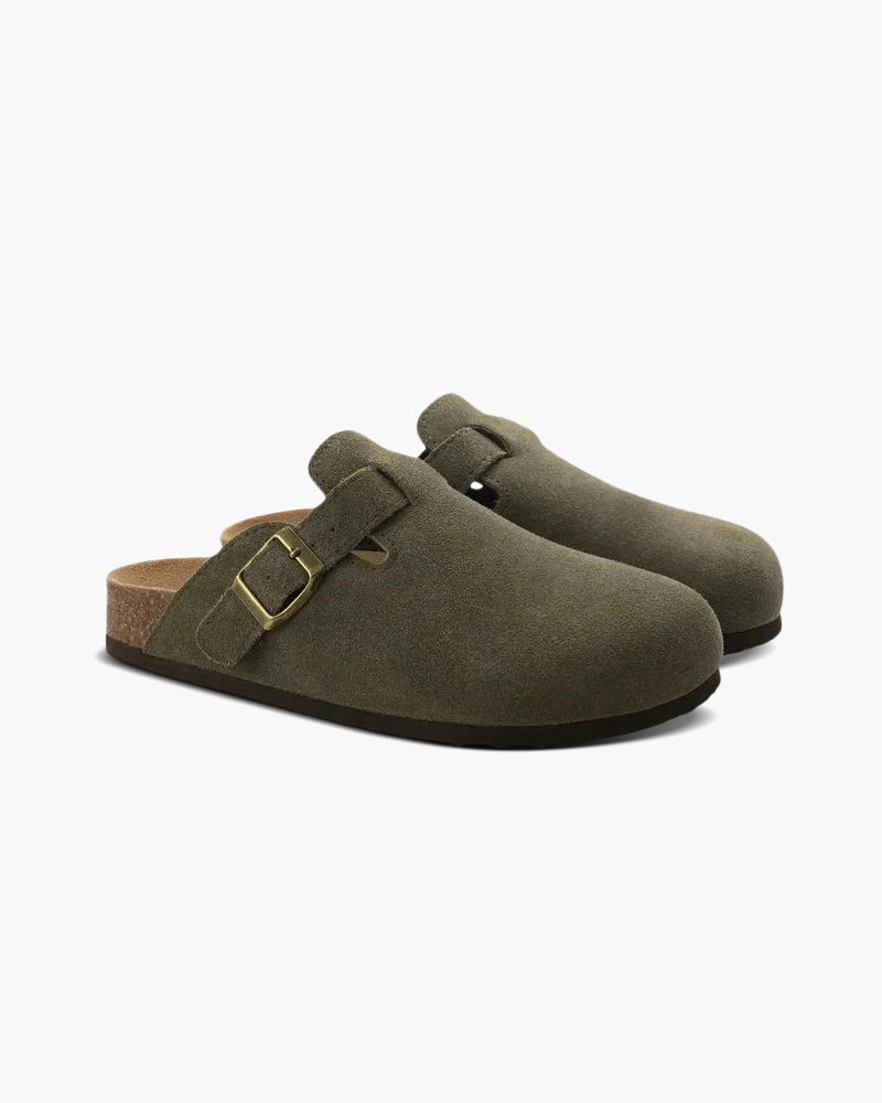 Old Money Suede Clogs Frivor
