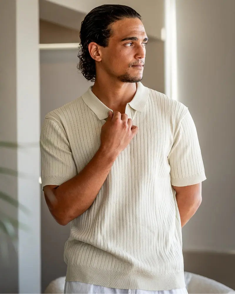 Premium Ribbed Polo Frivor