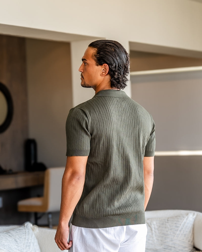 Premium Ribbed Polo Frivor
