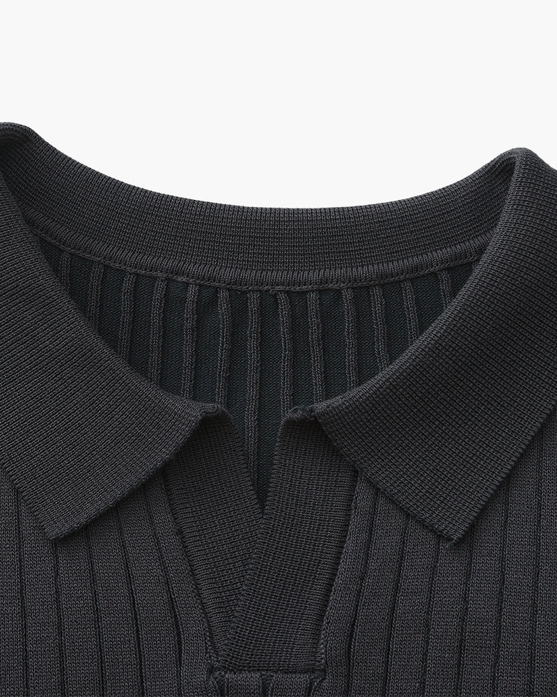 Premium Ribbed Polo Frivor