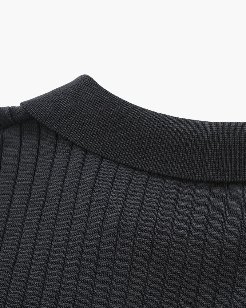 Premium Ribbed Polo Frivor