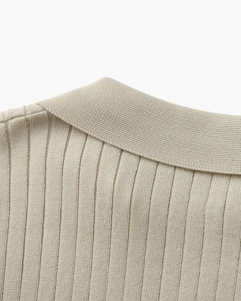 Premium Ribbed Polo Frivor