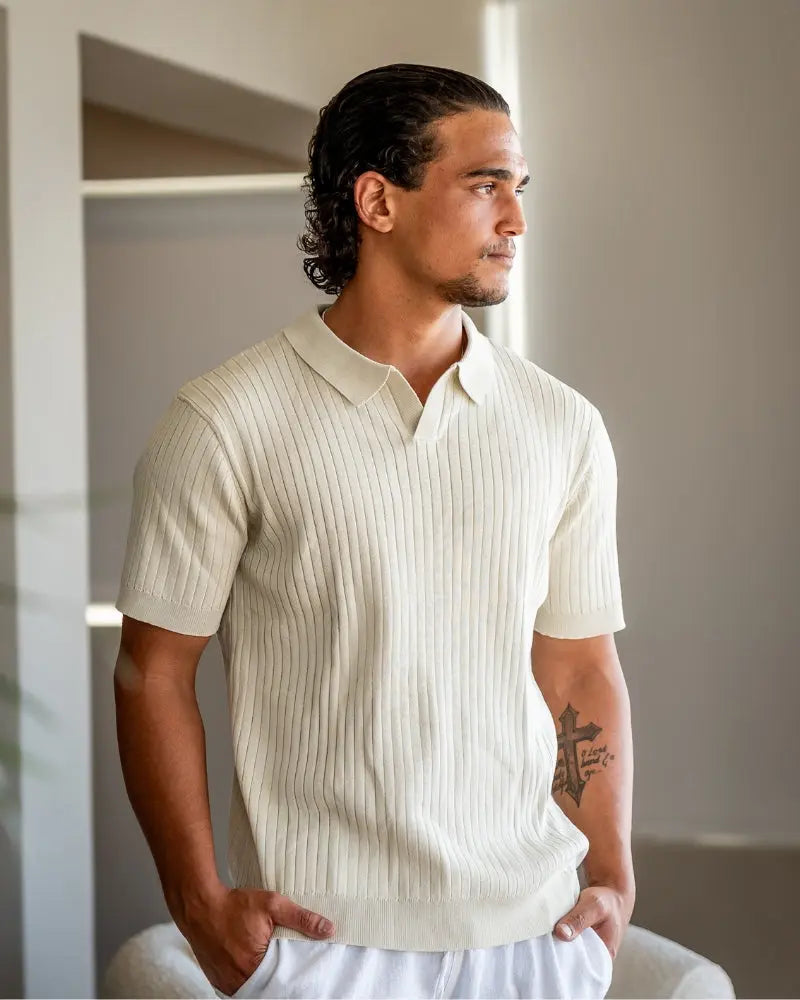 Premium Ribbed Polo Frivor