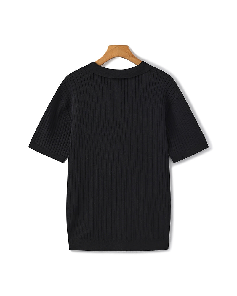 Premium Ribbed Polo Frivor