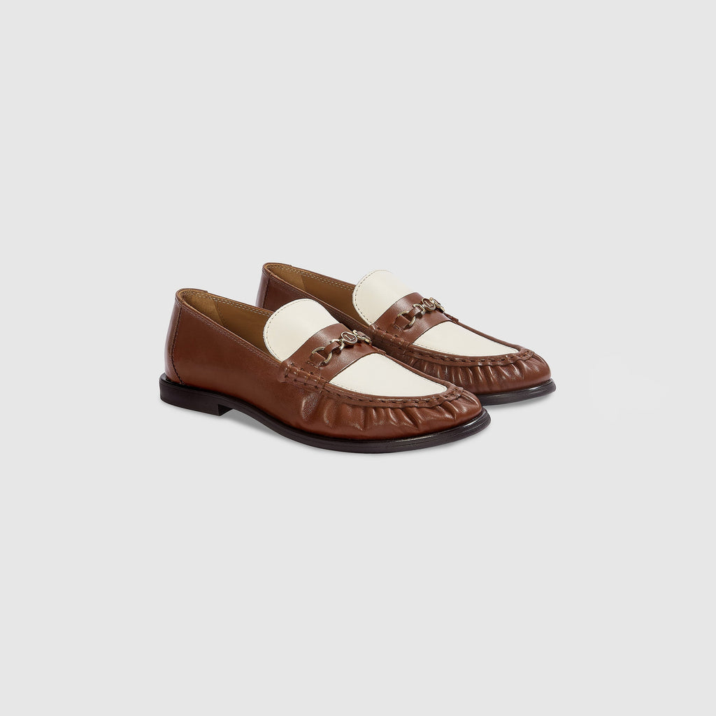 Agnes Loafers - Tan/Cream