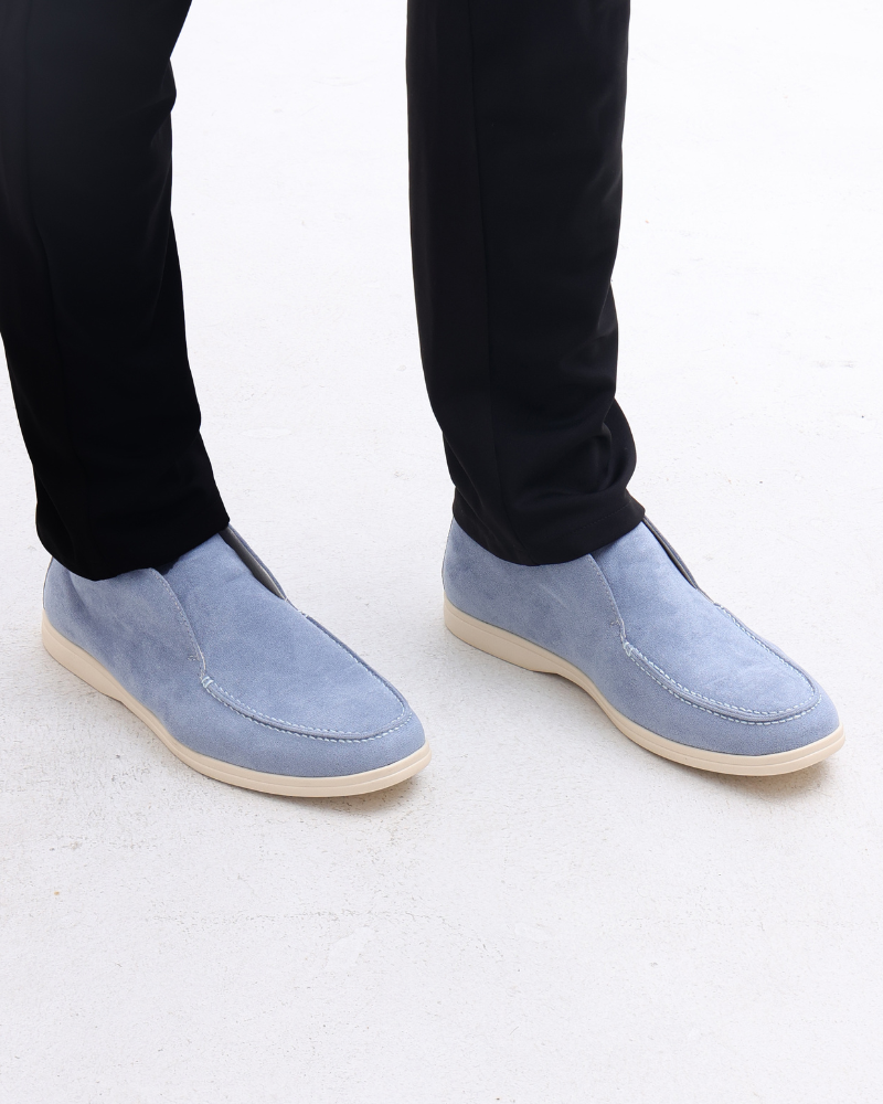 Old Money High Suede Loafers Frivor