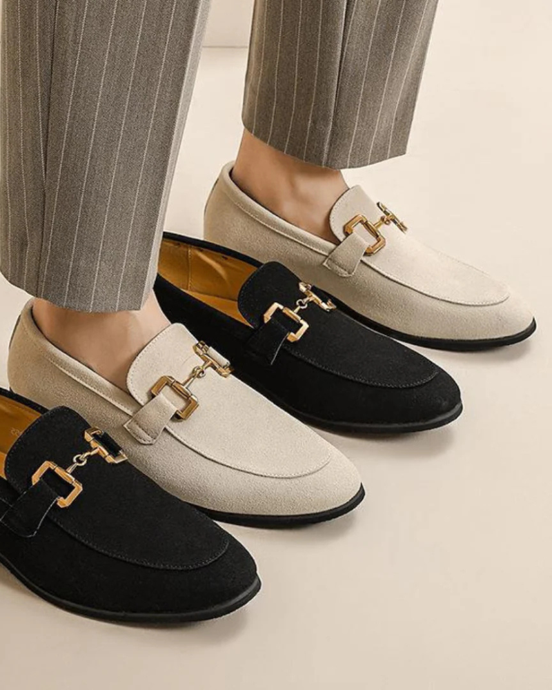Luxury Suede Loafers Frivor
