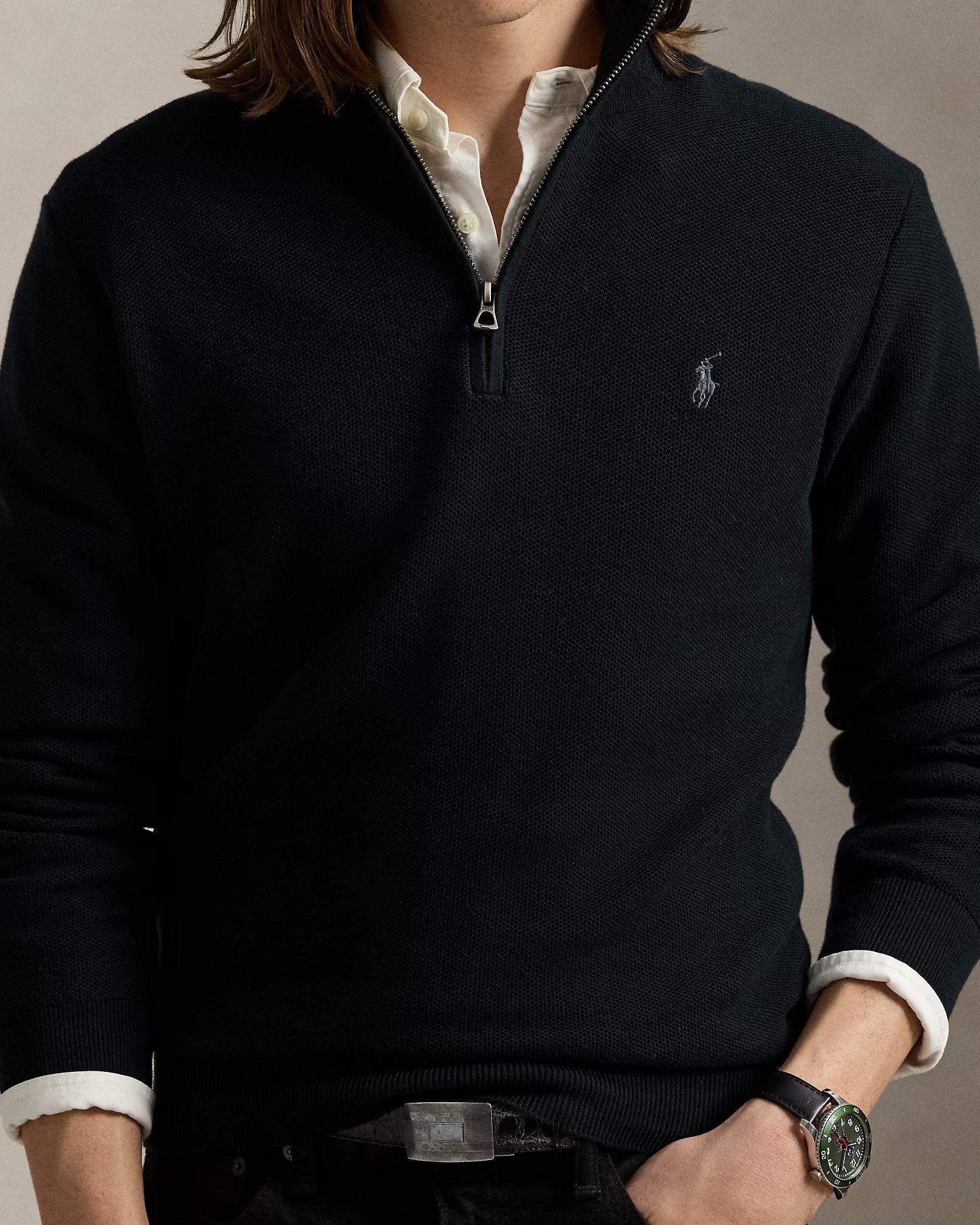 [Pay for 1, get 3] – premium long-sleeved shirts in black & white + free luxury wristwatch Frivor